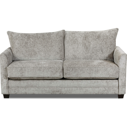 Juniper 57" Loveseat in Elephant Grey Chenille Fabric